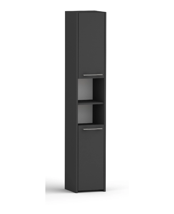 Słupek łazienkowy LUNA 30 cm 2D czarna / antracyt